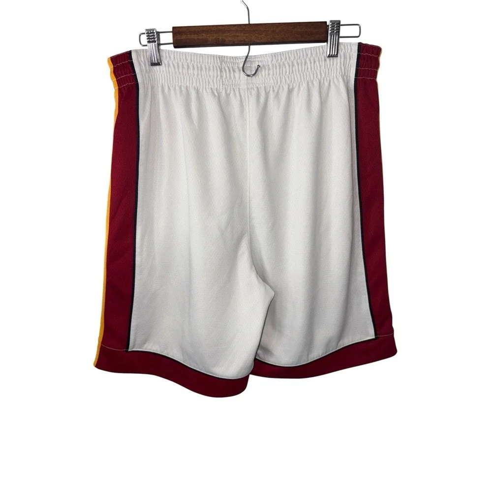 Vintage Rare Nike Miami Heat NBA White Basketball Shorts Mens Sz XL White